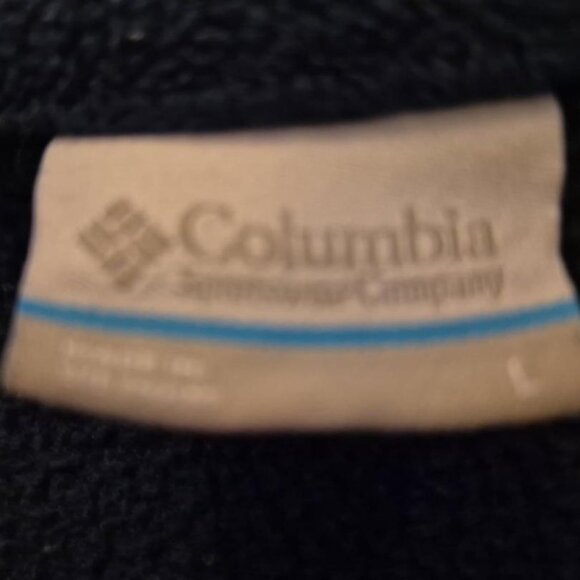 Women's dark blue Columbia fleece jacket - zippered pockets and jacket - size L - Picture 4 of 4